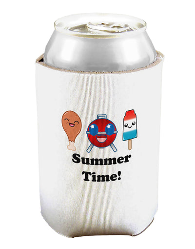 Summer Time Can and Bottle Insulator Cooler-Bottle Insulator-TooLoud-White-Davson Sales