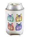 Geometric Wolf Head Pop Art Can / Bottle Insulator Coolers by TooLoud-Can Coolie-TooLoud-1-Davson Sales