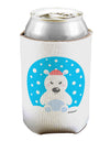 Cute Polar Bear - Christmas Can / Bottle Insulator Coolers by TooLoud-Can Coolie-TooLoud-1-Davson Sales