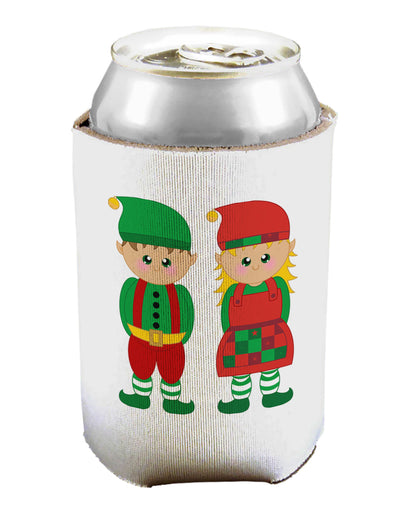 Cute Elf Couple Christmas Can / Bottle Insulator Coolers-Can Coolie-TooLoud-1 Piece-Davson Sales