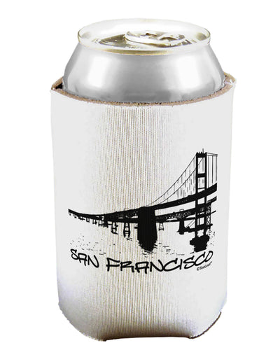 Bay Bridge Cutout Design - San Francisco Can / Bottle Insulator Coolers by TooLoud-Can Coolie-TooLoud-1-Davson Sales