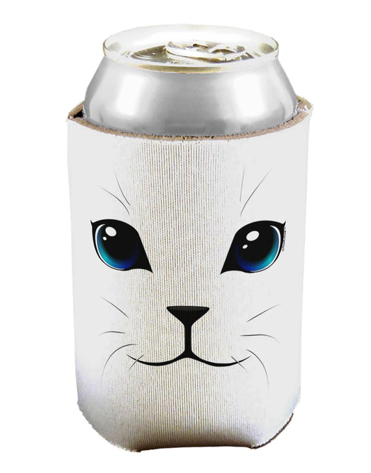 Blue-Eyed Cute Cat Face Can / Bottle Insulator Coolers-Can Coolie-TooLoud-1-Davson Sales
