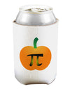Pumpkin Pi Pumpkin Pie Thanksgiving Can and Bottle Insulator Cooler-Bottle Insulator-TooLoud-White-Davson Sales