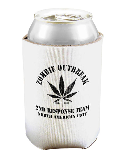 Zombie Outbreak 2nd Response Team Can and Bottle Insulator Cooler-Bottle Insulator-TooLoud-White-Davson Sales