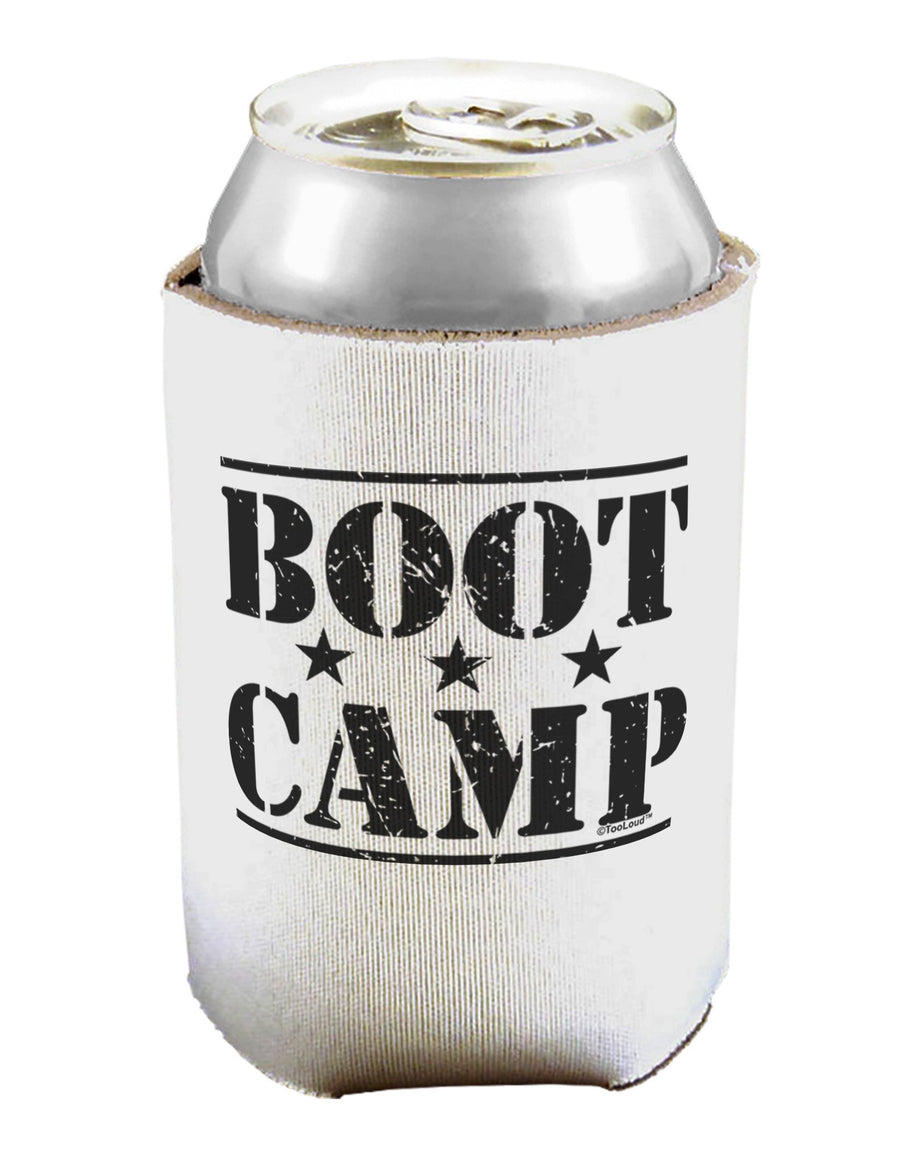 Bootcamp Large distressed Text Can / Bottle Insulator Coolers-Can Coolie-TooLoud-1 Piece-Davson Sales