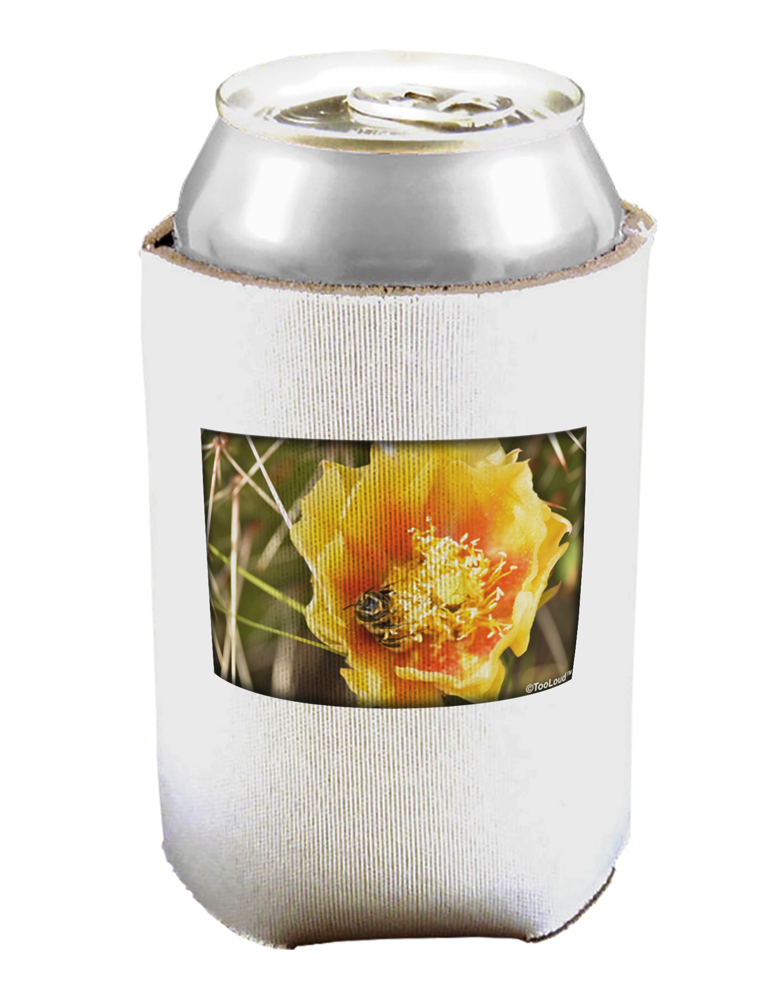 Bee Cactus Can / Bottle Insulator Coolers-Can Coolie-TooLoud-1-Davson Sales