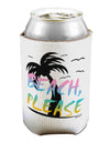 Beach Please - Summer Colors with Palm Trees Can / Bottle Insulator Coolers-Can Coolie-TooLoud-1-Davson Sales