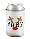 Matching Family Christmas Design - Reindeer - Baby Can / Bottle Insulator Coolers by TooLoud-Can Coolie-TooLoud-1-Davson Sales