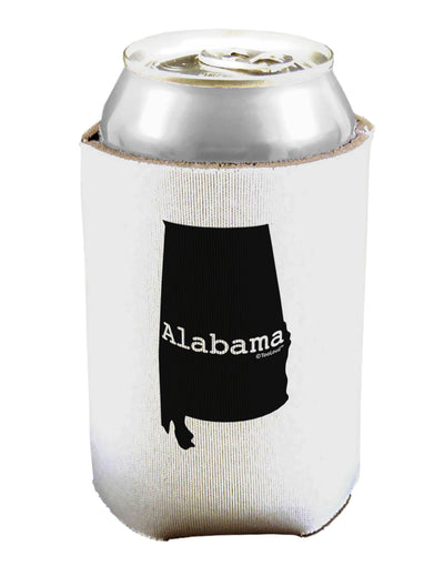 Alabama - United States Shape Can / Bottle Insulator Coolers by TooLoud-Can Coolie-TooLoud-1-Davson Sales