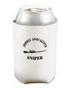 Zombie Apocalypse Group Role Sniper Can and Bottle Insulator Cooler-Bottle Insulator-TooLoud-White-Davson Sales