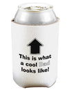 This is What a Cool Dad Looks Like Can and Bottle Insulator Cooler-Bottle Insulator-TooLoud-White-Davson Sales