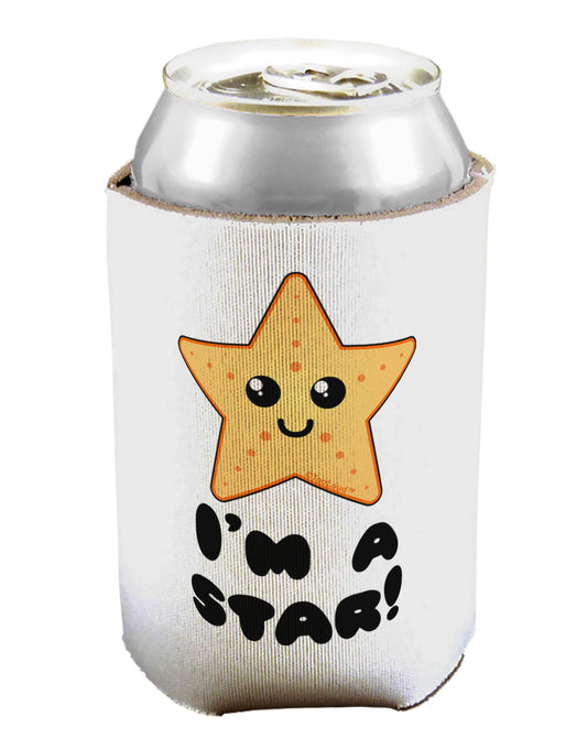 Cute Starfish - I am a Star Can / Bottle Insulator Coolers by TooLoud-Can Coolie-TooLoud-1-Davson Sales