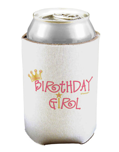 Birthday Girl - Princess Crown and Wand Can / Bottle Insulator Coolers by TooLoud-Can Coolie-TooLoud-1-Davson Sales