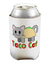 Cute Taco Cat Design Text Can / Bottle Insulator Coolers by TooLoud-Can Coolie-TooLoud-1-Davson Sales