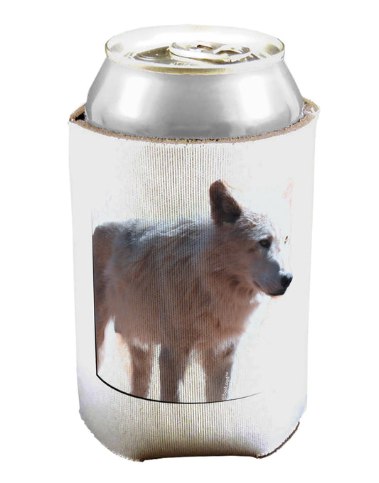 Magnificent Full White Wolf Can / Bottle Insulator Coolers-Can Coolie-TooLoud-1-Davson Sales
