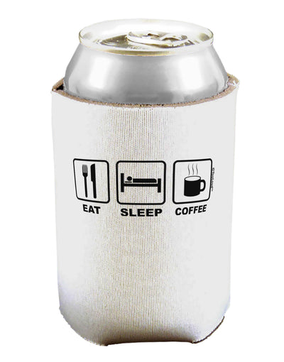 Eat Sleep Coffee Design Can / Bottle Insulator Coolers by TooLoud-Can Coolie-TooLoud-1-Davson Sales