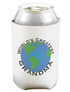 World's Greatest Grandma Can and Bottle Insulator Koozie-Koozie-TooLoud-White-Davson Sales