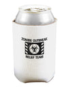 Zombie Outbreak Relief Team Biohazard Can and Bottle Insulator Cooler-Bottle Insulator-TooLoud-White-Davson Sales