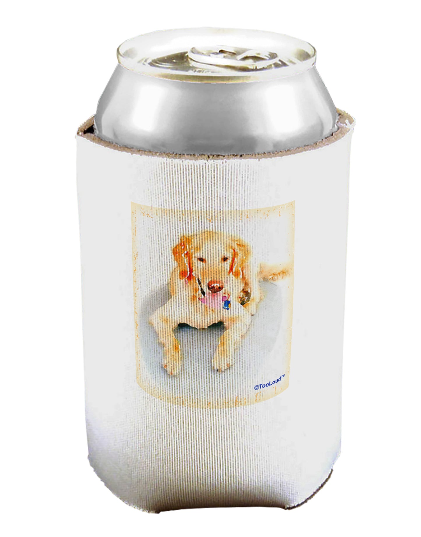 Laying Retriever Watercolor Can / Bottle Insulator Coolers-Can Coolie-TooLoud-1-Davson Sales