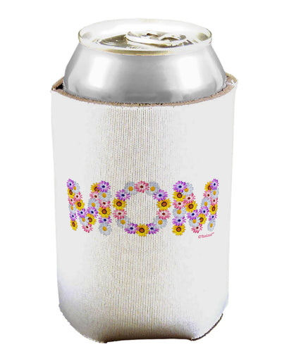 Mom Flowers Design Can / Bottle Insulator Coolers by TooLoud-Can Coolie-TooLoud-1-Davson Sales