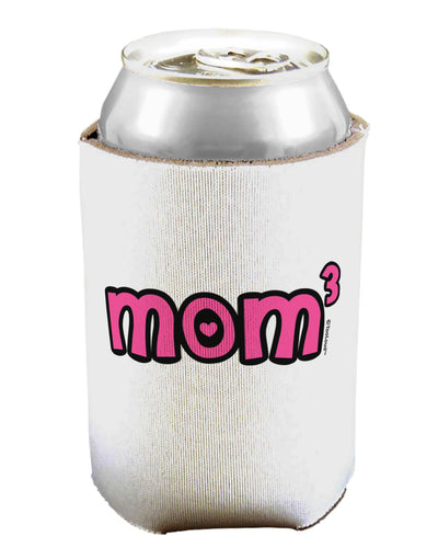 Mom Cubed - Cute Mom of Three Design Can / Bottle Insulator Coolers by TooLoud-Can Coolie-TooLoud-1-Davson Sales