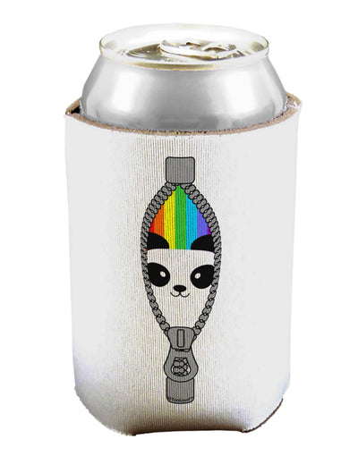 Rainbow Panda Peeking Out of Zipper Can / Bottle Insulator Coolers by TooLoud-Can Coolie-TooLoud-1-Davson Sales