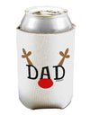 Matching Family Christmas Design - Reindeer - Dad Can / Bottle Insulator Coolers by TooLoud-Can Coolie-TooLoud-1-Davson Sales