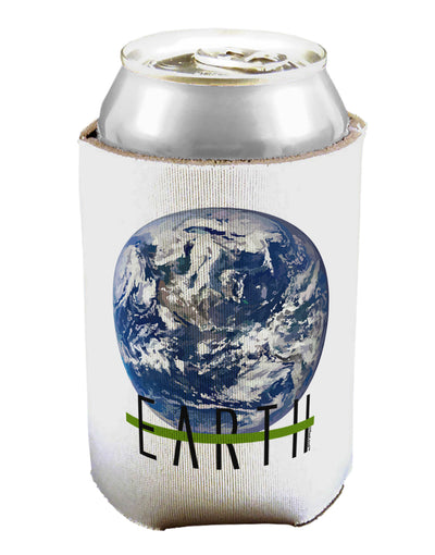 Planet Earth Text Can / Bottle Insulator Coolers by TooLoud-Can Coolie-TooLoud-1-Davson Sales