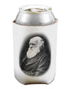 Charles Darwin Black and White Can / Bottle Insulator Coolers by TooLoud-Can Coolie-TooLoud-1-Davson Sales