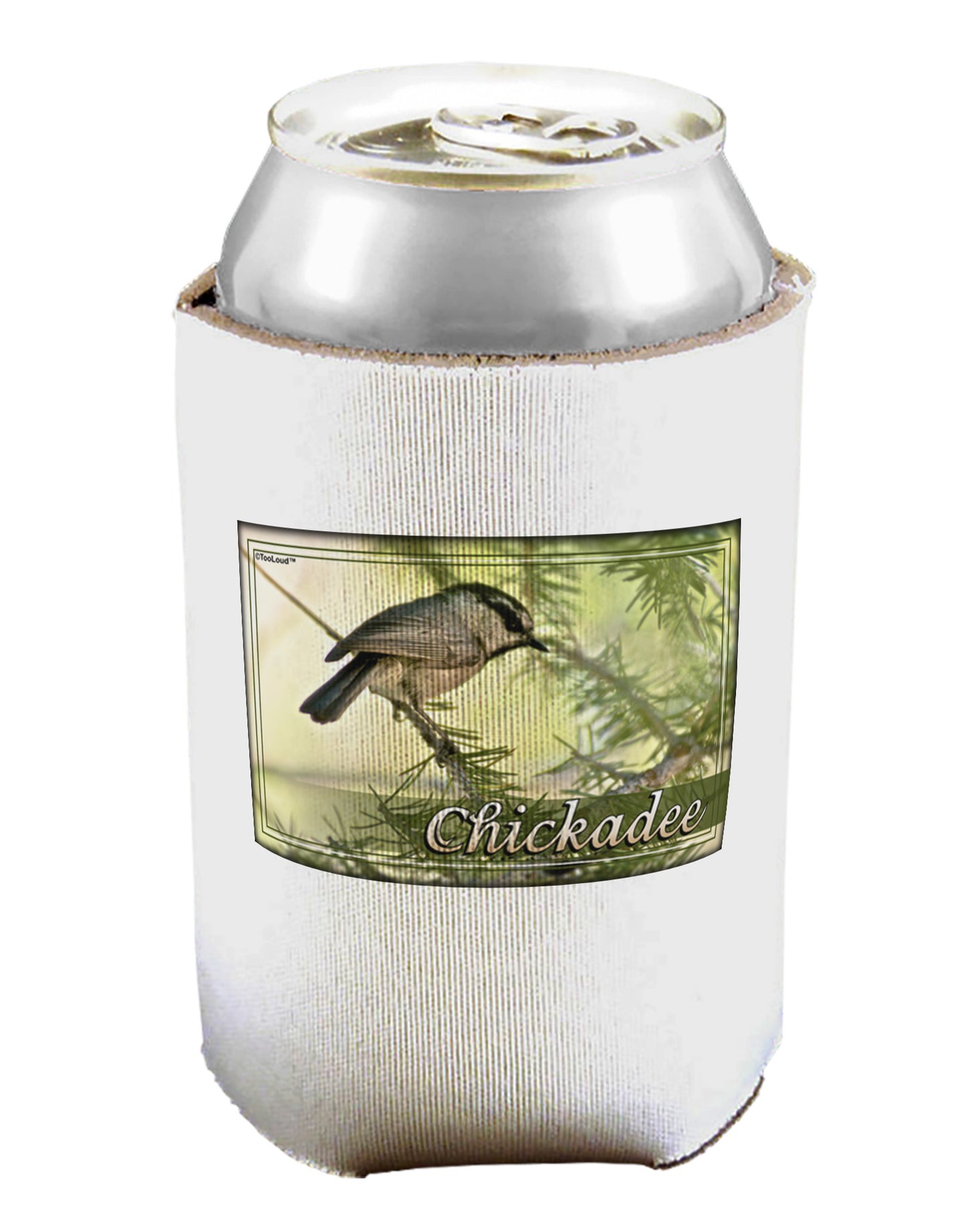 CO Chickadee with Text Can / Bottle Insulator Coolers-Can Coolie-TooLoud-1-Davson Sales