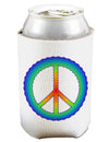 Halftone Peace Can and Bottle Insulator Cooler-Bottle Insulator-TooLoud-White-Davson Sales