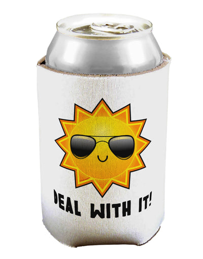 Deal With It Cute Sun Can / Bottle Insulator Coolers by TooLoud-Can Coolie-TooLoud-1-Davson Sales