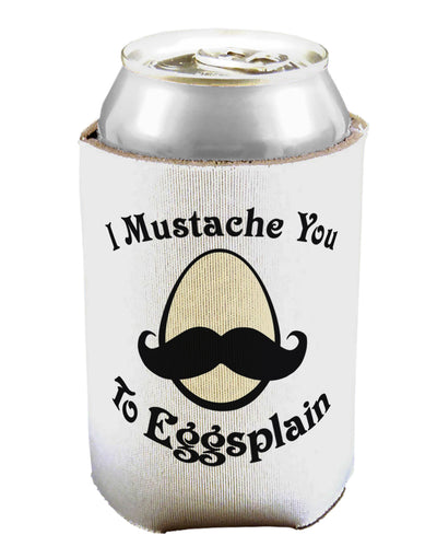 I Mustache You To Eggsplain Can / Bottle Insulator Coolers-Can Coolie-TooLoud-1 Piece-Davson Sales