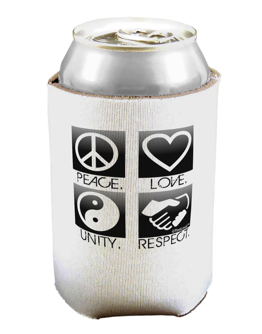 PLUR Squares BnW Can / Bottle Insulator Coolers-Can Coolie-TooLoud-1-Davson Sales