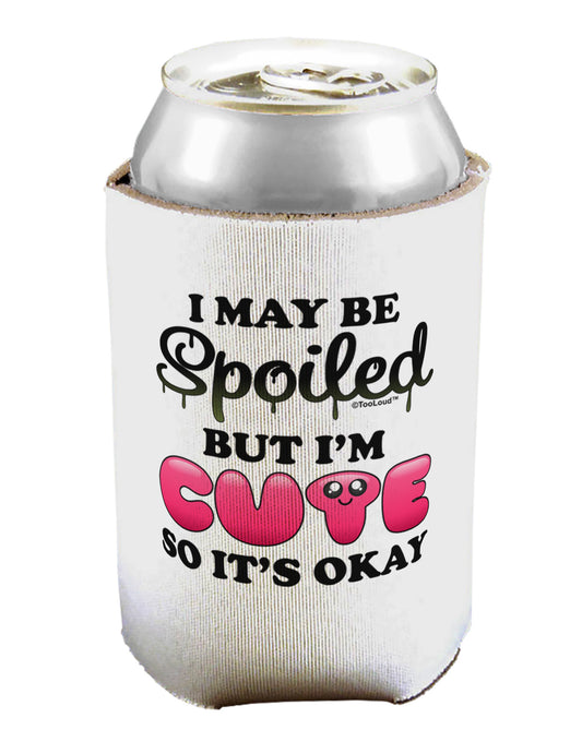 Spoiled But Cute Pink Can / Bottle Insulator Coolers-Can Coolie-TooLoud-1-Davson Sales
