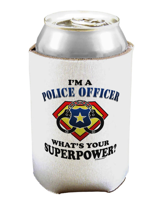 Police Officer - Superpower Can / Bottle Insulator Coolers-Can Coolie-TooLoud-1-Davson Sales