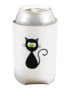 Black Cat Halloween Can and Bottle Insulator Cooler-Bottle Insulator-TooLoud-White-Davson Sales