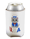 Patriotic Cat - USA Can / Bottle Insulator Coolers by TooLoud-Can Coolie-TooLoud-1-Davson Sales