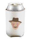 Scary Face With a Hat - Halloween Can and Bottle Insulator Cooler-Bottle Insulator-TooLoud-White-Davson Sales