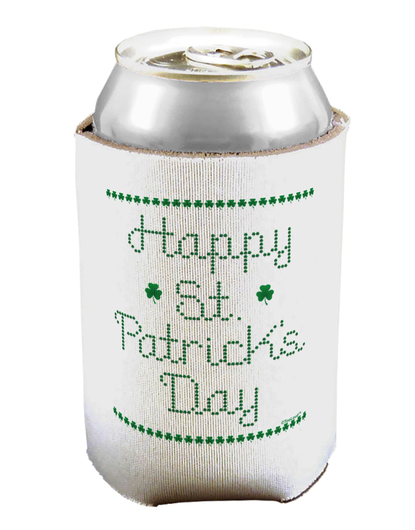 Happy St Patricks Day Clovers Can / Bottle Insulator Coolers-Can Coolie-TooLoud-1-Davson Sales