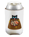 Anime Cat Loves Sushi Can / Bottle Insulator Coolers by TooLoud-Can Coolie-TooLoud-1-Davson Sales