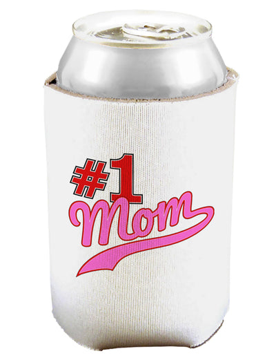 #1 Mom Can and Bottle Insulator Can Coolie-Bottle Insulator-TooLoud-White-Davson Sales