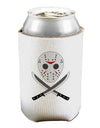 Scary Mask With Machete - Halloween Can and Bottle Insulator Cooler-Bottle Insulator-TooLoud-White-Davson Sales