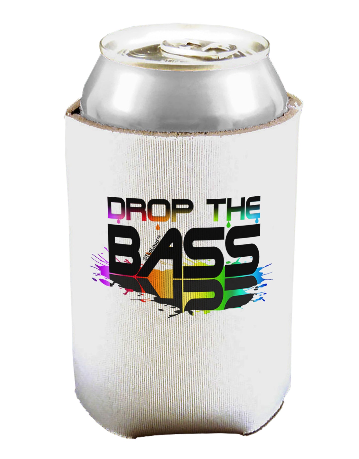 Paint Drop The Bass Can / Bottle Insulator Coolers-Can Coolie-TooLoud-1-Davson Sales