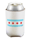 Distressed Chicago Flag Design Can / Bottle Insulator Coolers by TooLoud-Can Coolie-TooLoud-1-Davson Sales