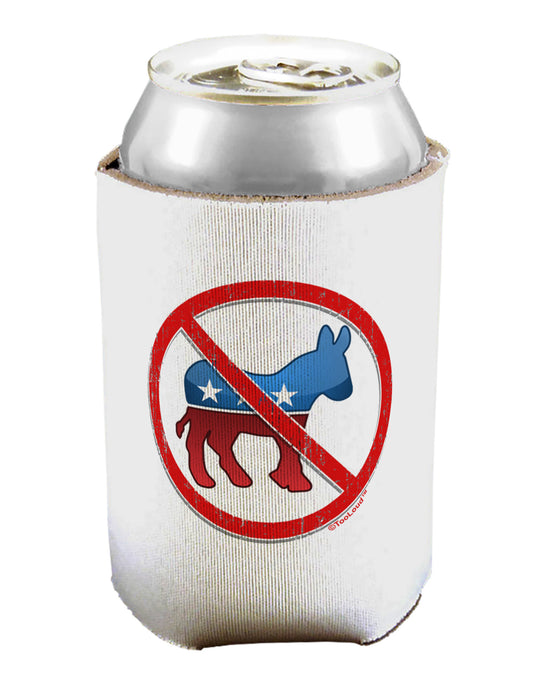 Distressed No Democrats Sign Can / Bottle Insulator Coolers-Can Coolie-TooLoud-1-Davson Sales