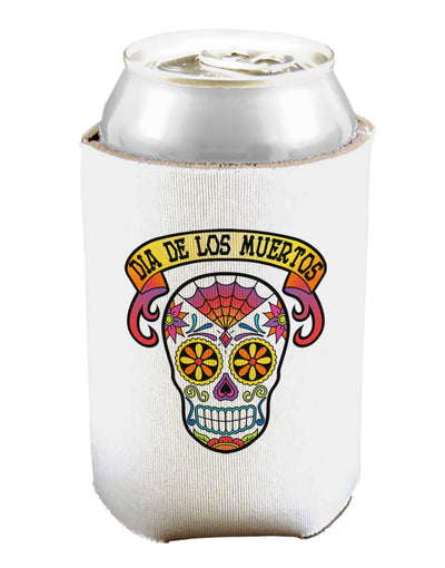 Dia de los Muertos Calavera Can and Bottle Insulator Cooler-Bottle Insulator-TooLoud-White-Davson Sales