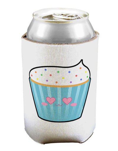 Cute Cupcake with Sprinkles - Heart Eyes Can / Bottle Insulator Coolers by TooLoud-Can Coolie-TooLoud-1-Davson Sales