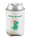 Merry Rexmas T-Rex Dinosaur Christmas Can / Bottle Insulator Coolers-Can Coolie-TooLoud-1 Piece-Davson Sales