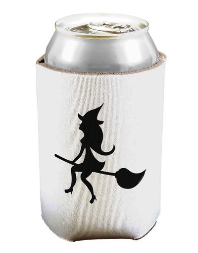 Cute Witch on Broom Silhouette Halloween Can / Bottle Insulator Coolers-Can Coolie-TooLoud-1 Piece-Davson Sales